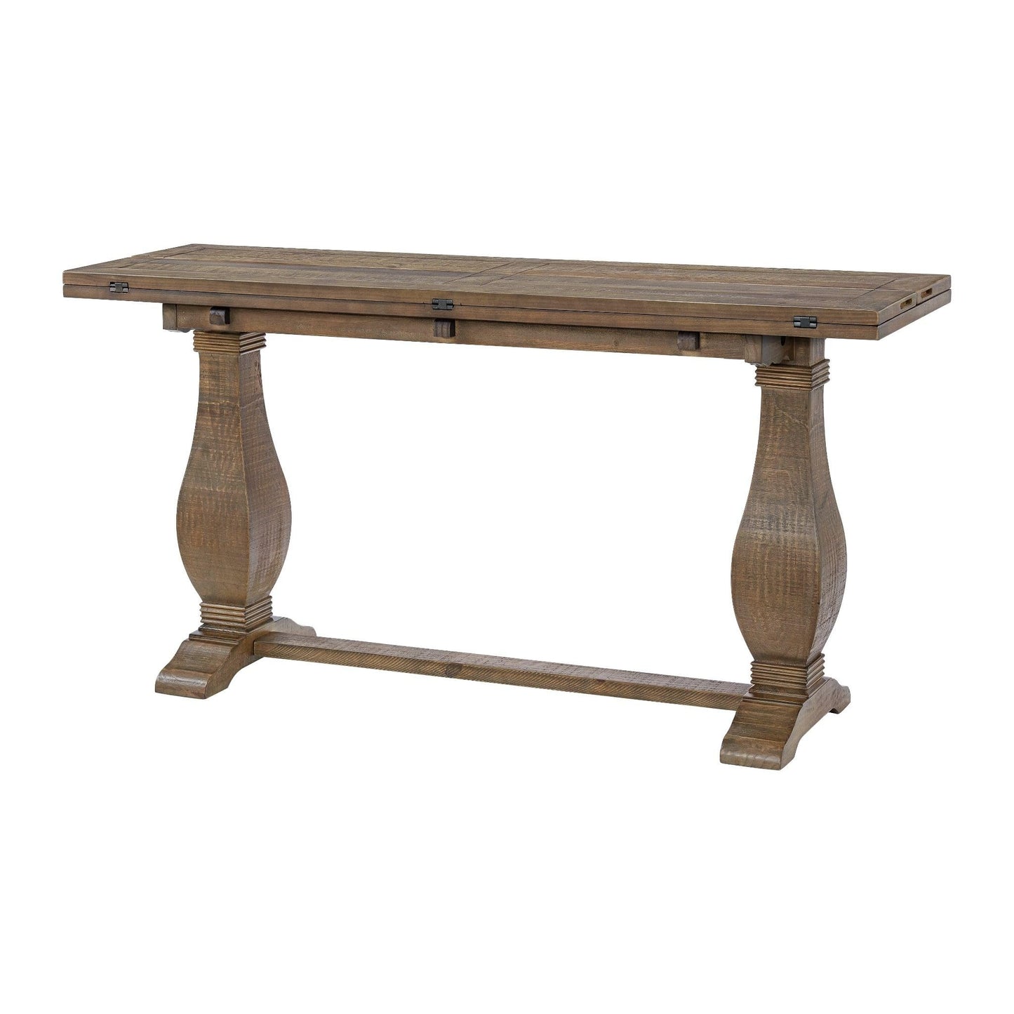Martin Svensson Napa Flip Top Console Dining Table in Solid Natural Wood